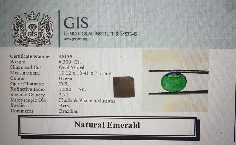 EMR13010 4 1 Emerald 6.3 Ct.
