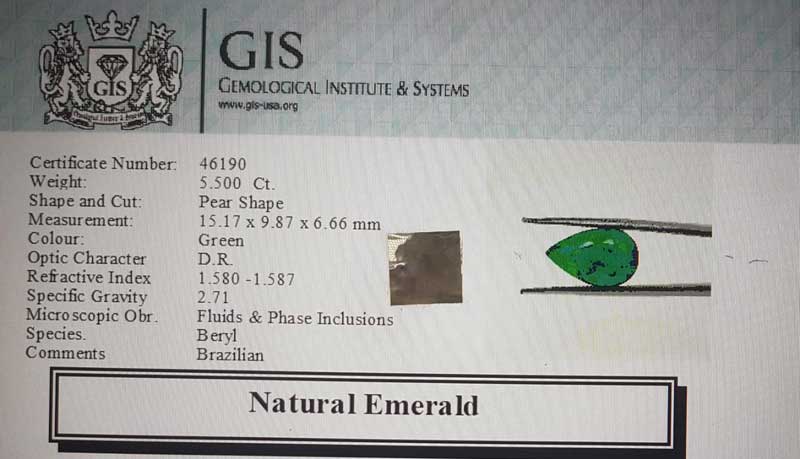 Emerald 5.5 Ct.