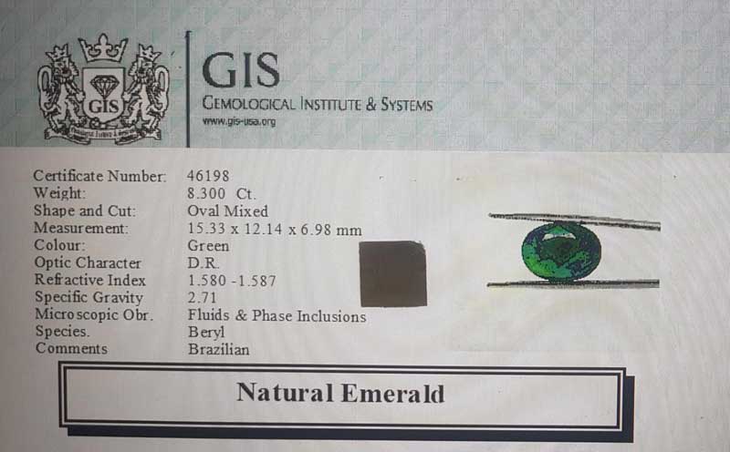 EMR13019 4 1 Emerald 8.3 Ct.