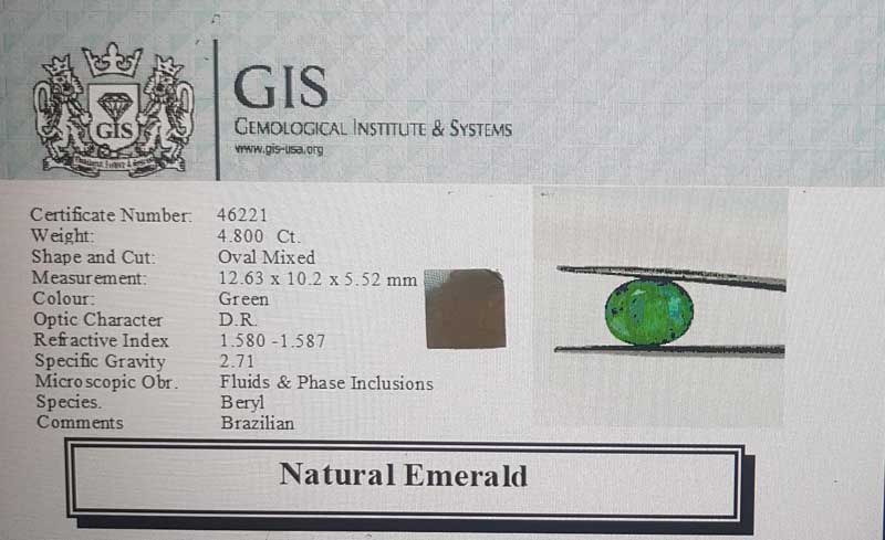 EMR13042 4 1 Emerald 4.8 Ct.