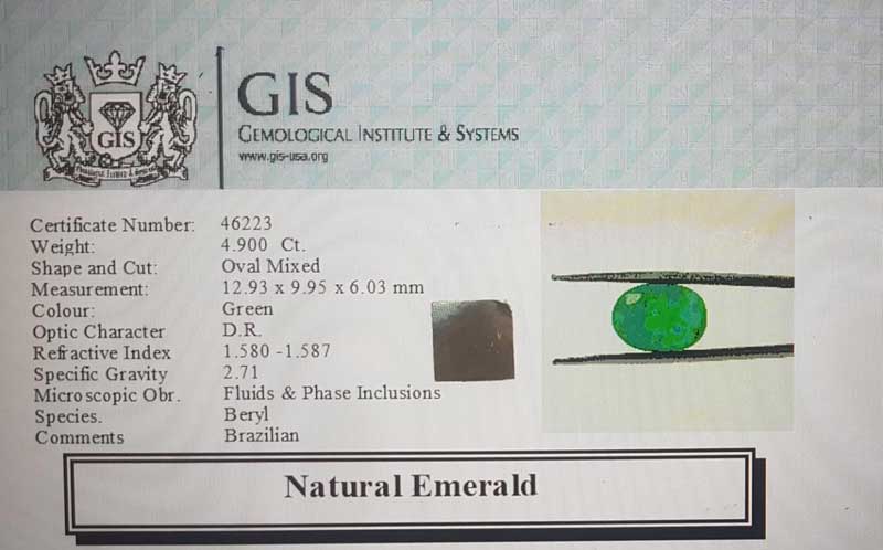 EMR13044 4 1 Emerald 4.9 Ct.