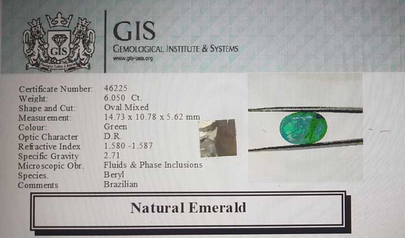 EMR13046 4 1 Emerald 6.05 Ct.
