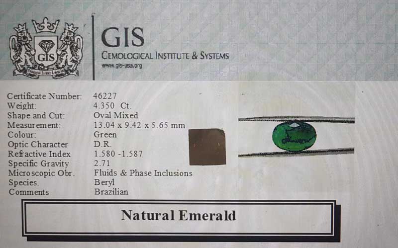 Emerald 4.35 Ct.