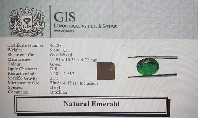 EMR13049 4 1 Emerald 5.6 Ct.