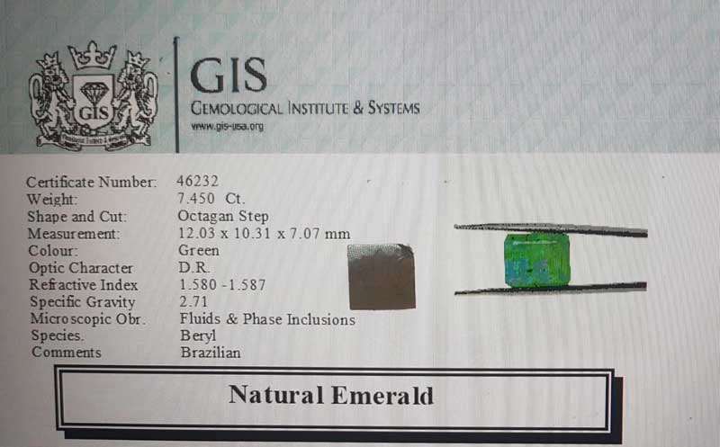 EMR13053 4 1 Emerald 7.45 Ct.
