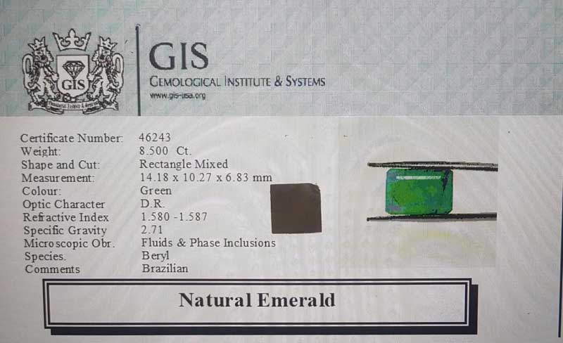 EMR13064 4 1 Emerald 8.5 Ct.