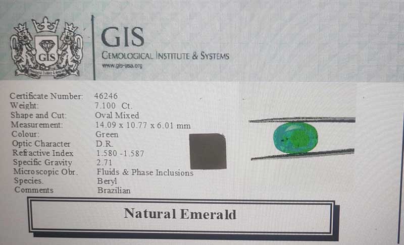Emerald 7.1 Ct.