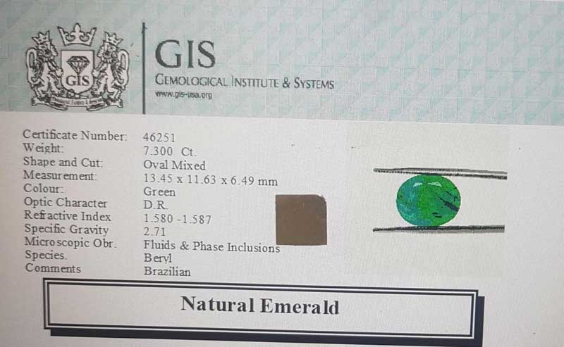 Emerald 7.3 Ct. 5 EMR13072 4 1 Emerald 7.3 Ct.