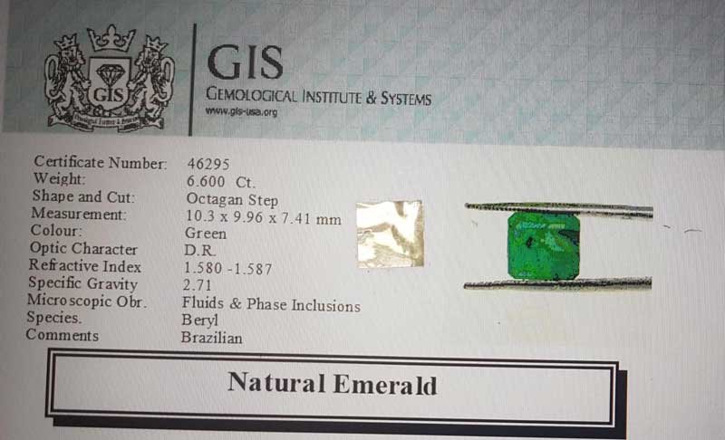 EMR13116 4 1 Emerald 6.6 Ct.