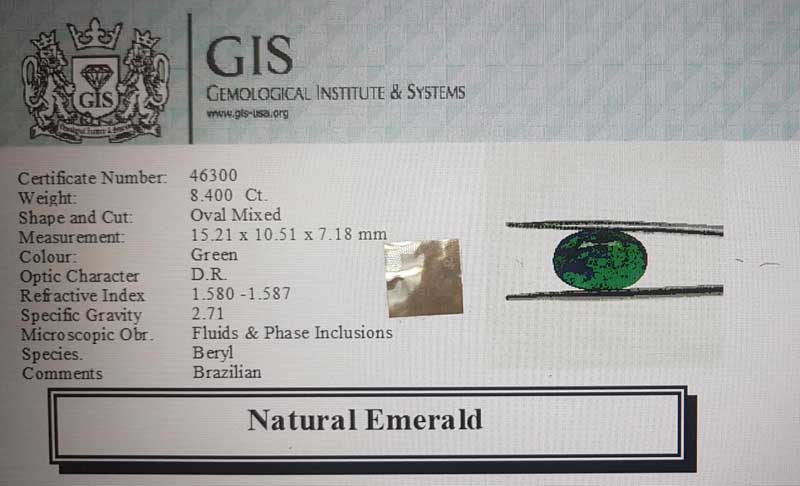 EMR13121 4 1 Emerald 8.4 Ct.