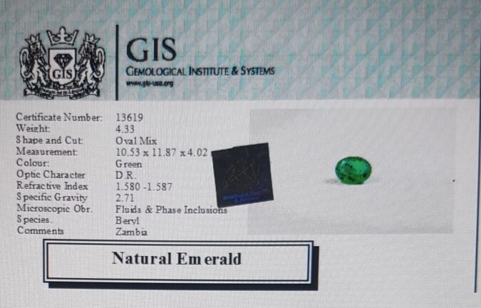 Emerald 4.33 Ct. Emerald 4.33 Ct.