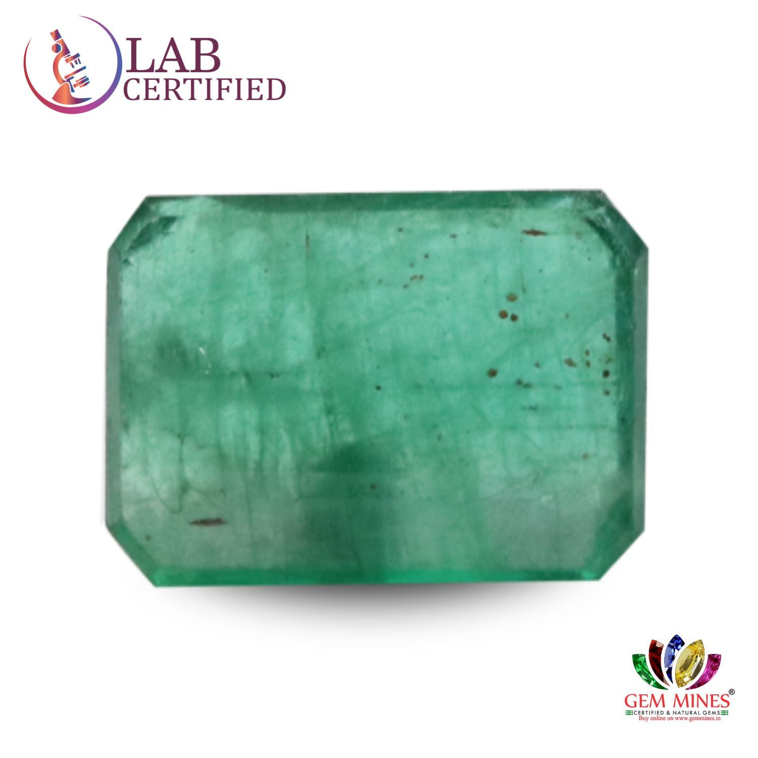 EMR7136 2 Emerald 3.78 Ct.
