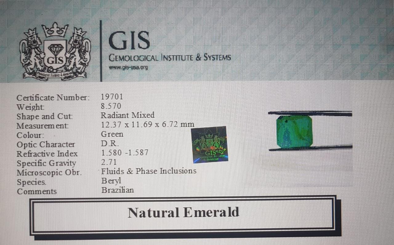 EMR7795 4 Emerald 8.57 Ct.
