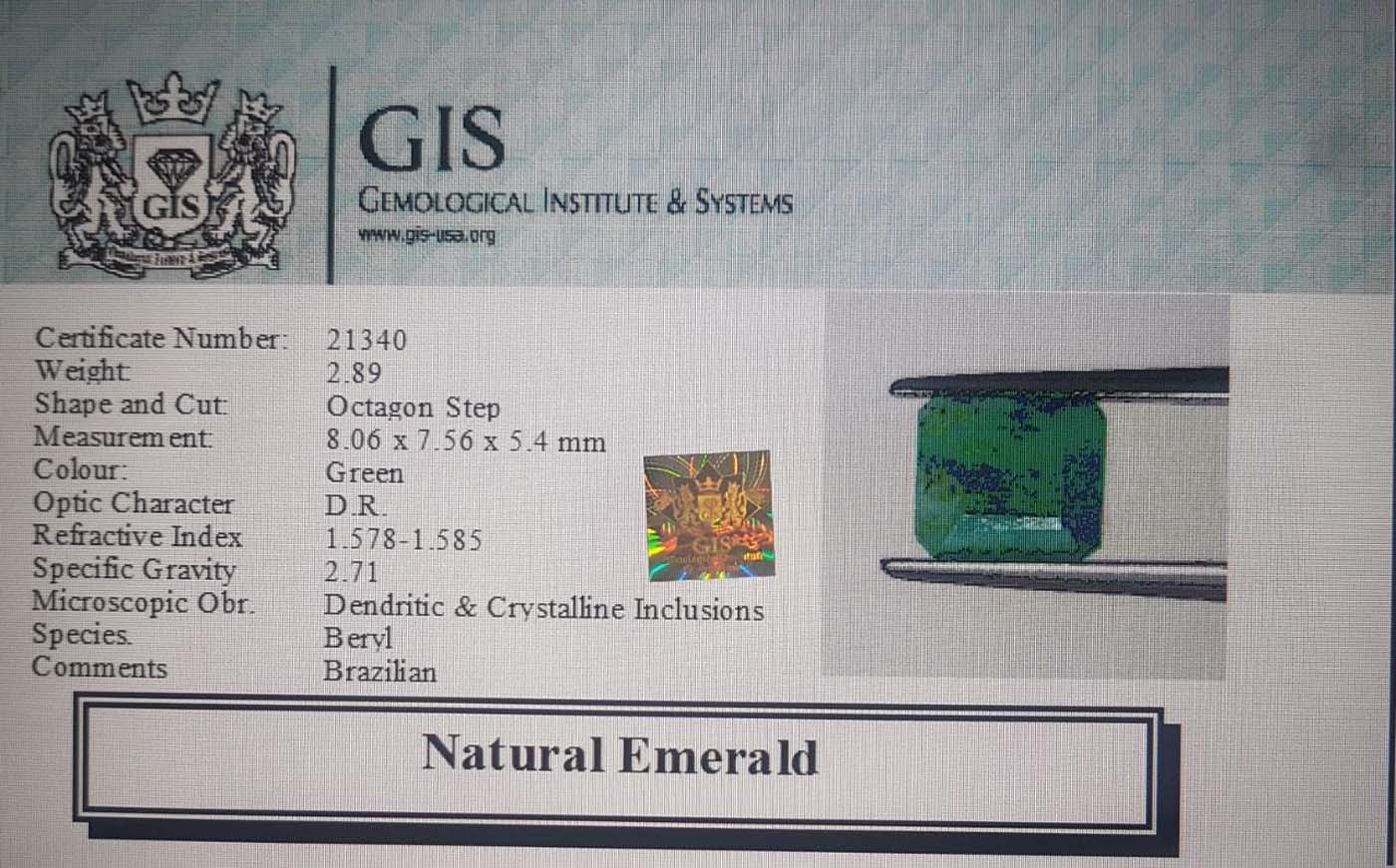 Emerald 2.89 Ct.