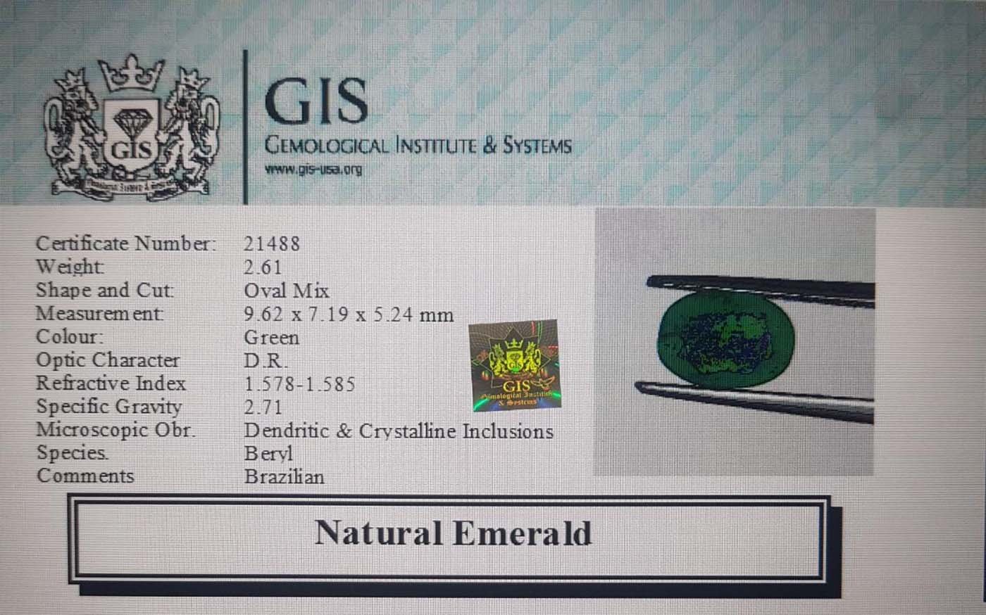 EMR8419 4 Emerald 2.61 Ct.