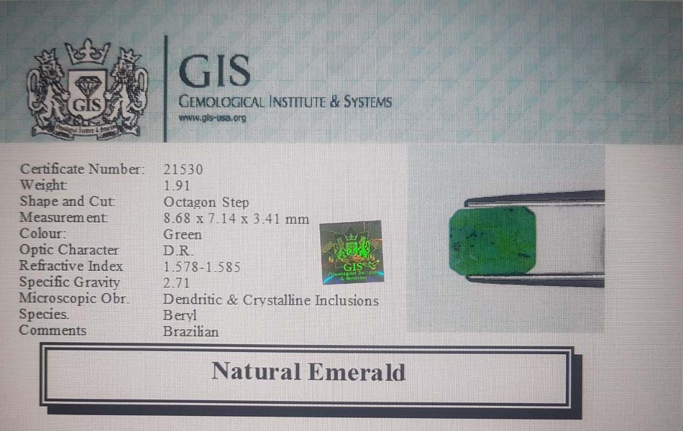 EMR8461 4 Emerald 1.91 Ct.