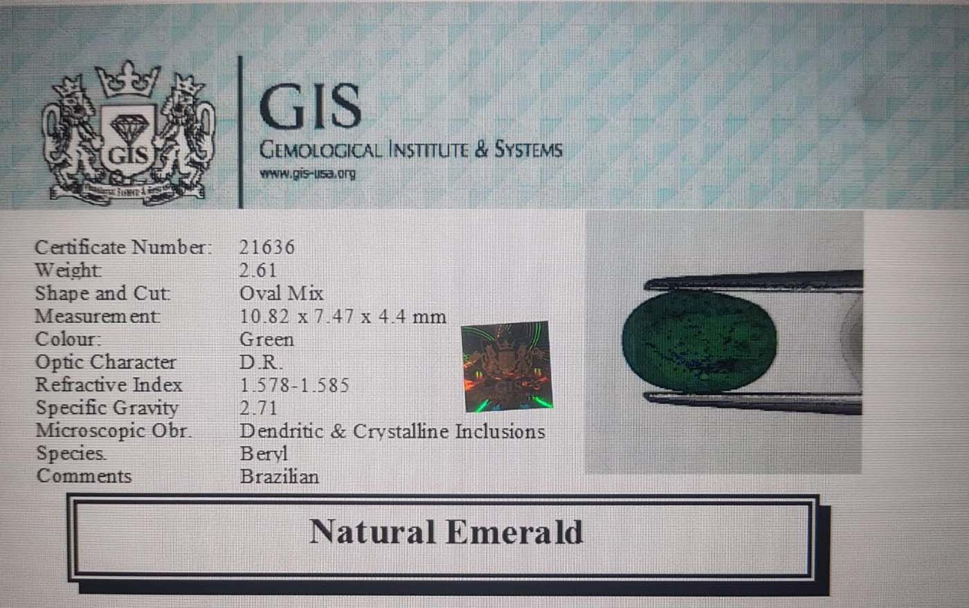 EMR8685 4 Emerald 2.61 Ct.