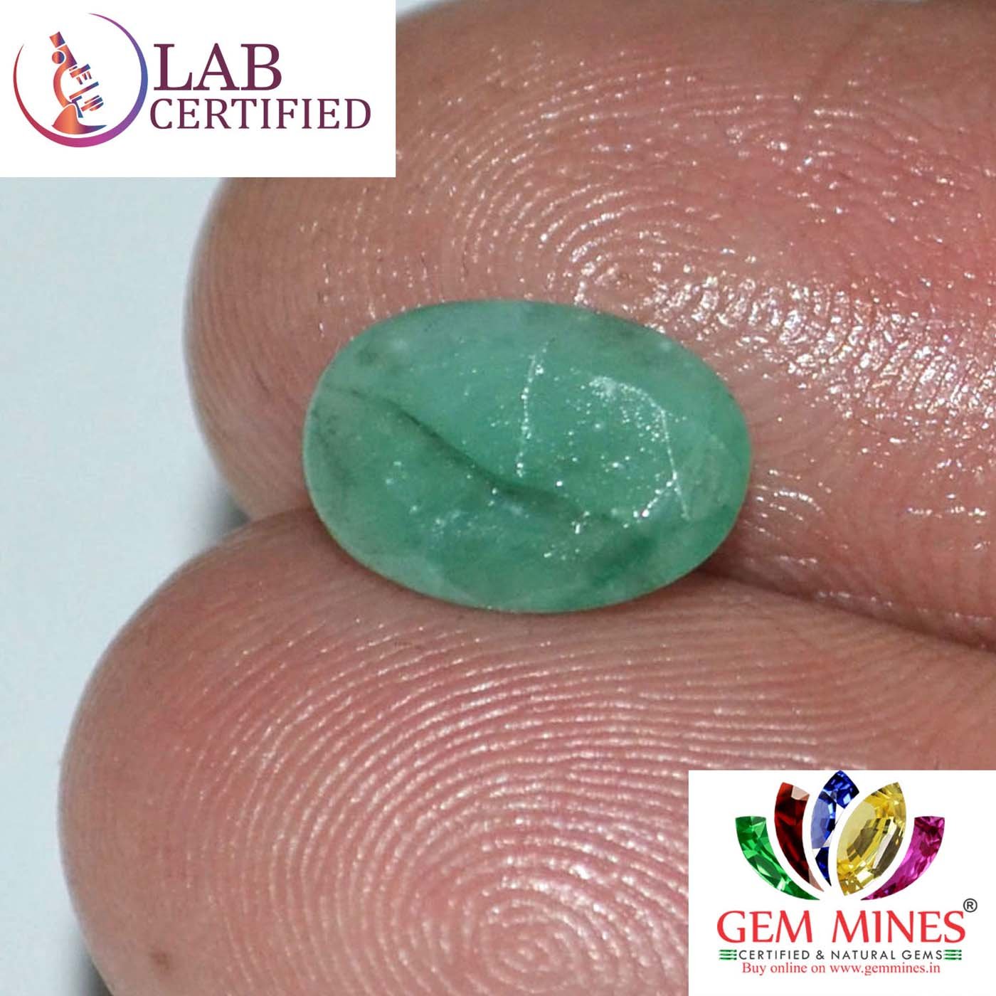 EMR8689 3 Emerald 1.85 Ct.