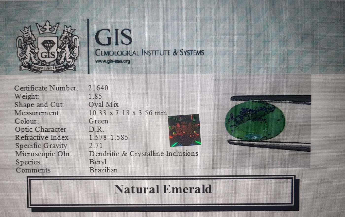EMR8689 4 Emerald 1.85 Ct.