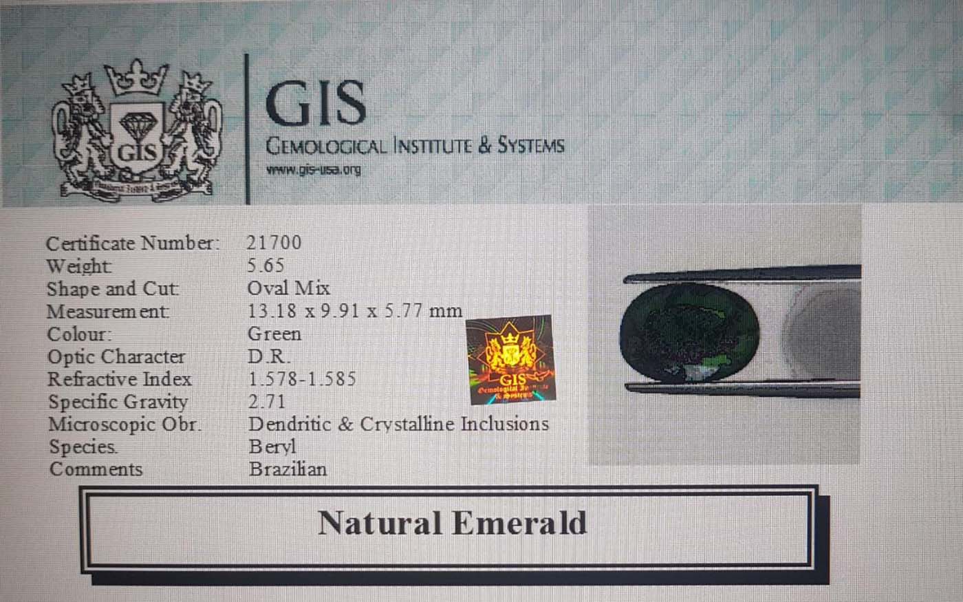 Emerald 5.65 Ct.