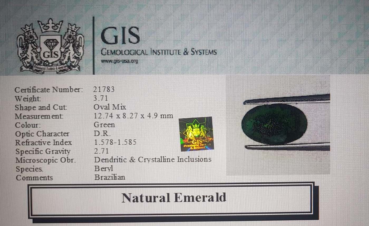 EMR8832 4 Emerald 3.71 Ct.