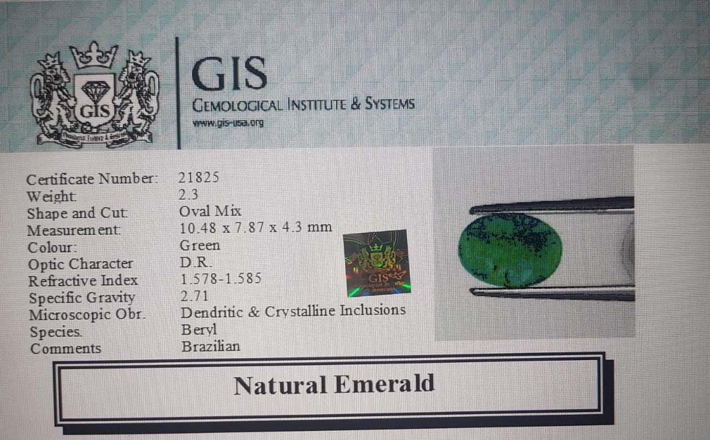 EMR8874 4 Emerald 2.3 Ct.