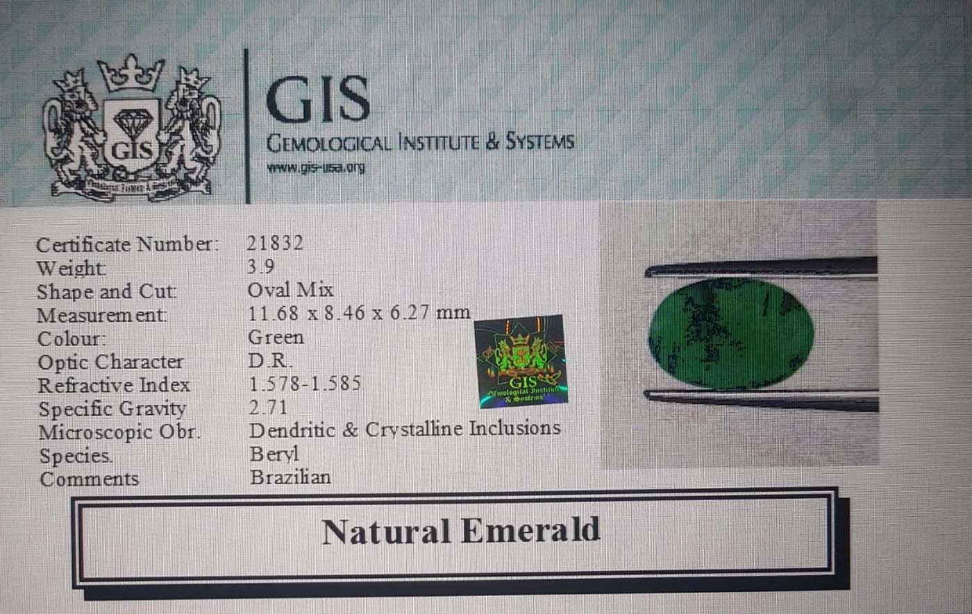 EMR8881 4 Emerald 3.9 Ct.