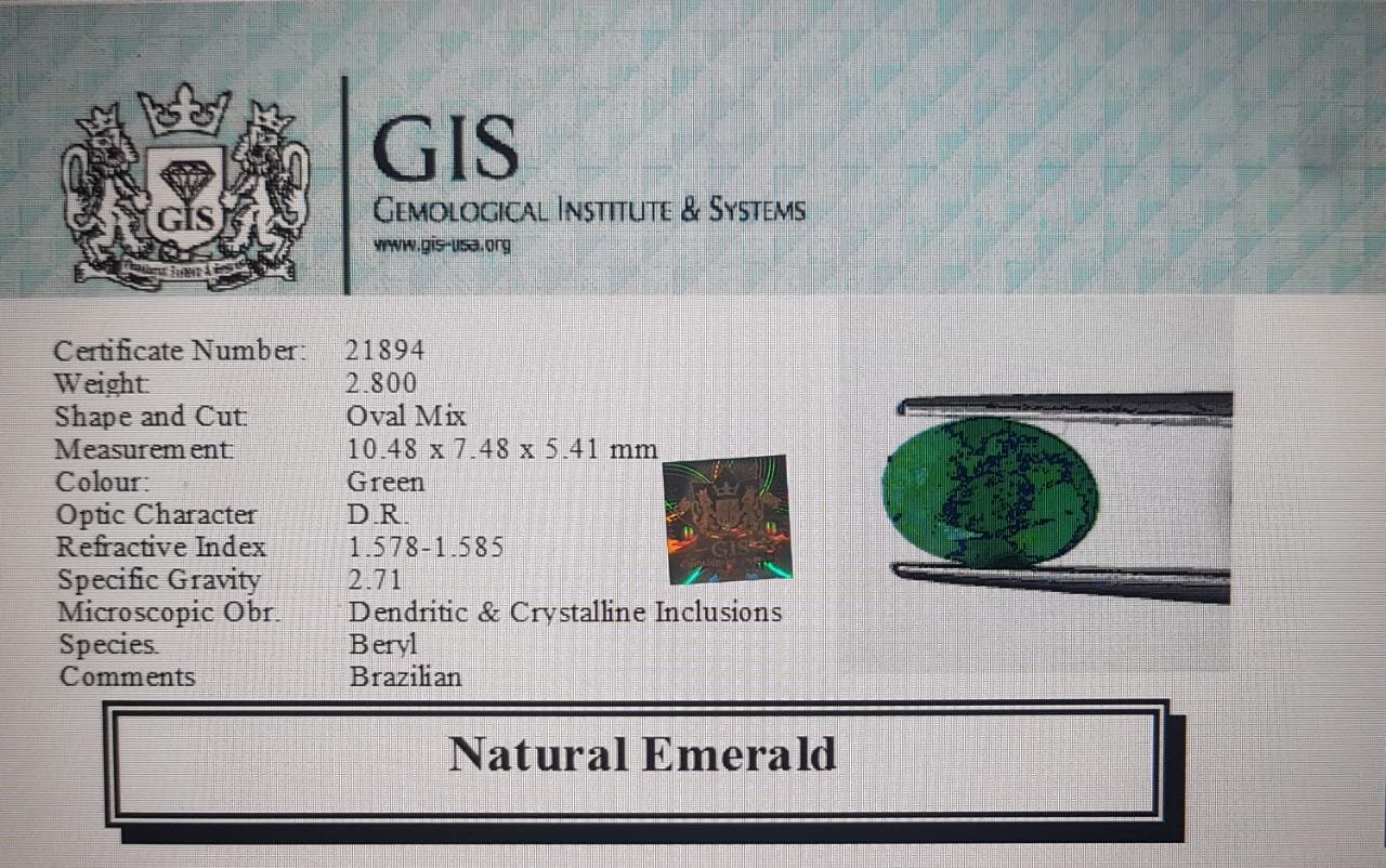 EMR8943 4 Emerald 2.8 Ct.