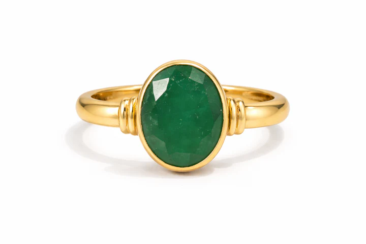 Emerald Ring Rs. 3490/- (Panna 5+Ratti)