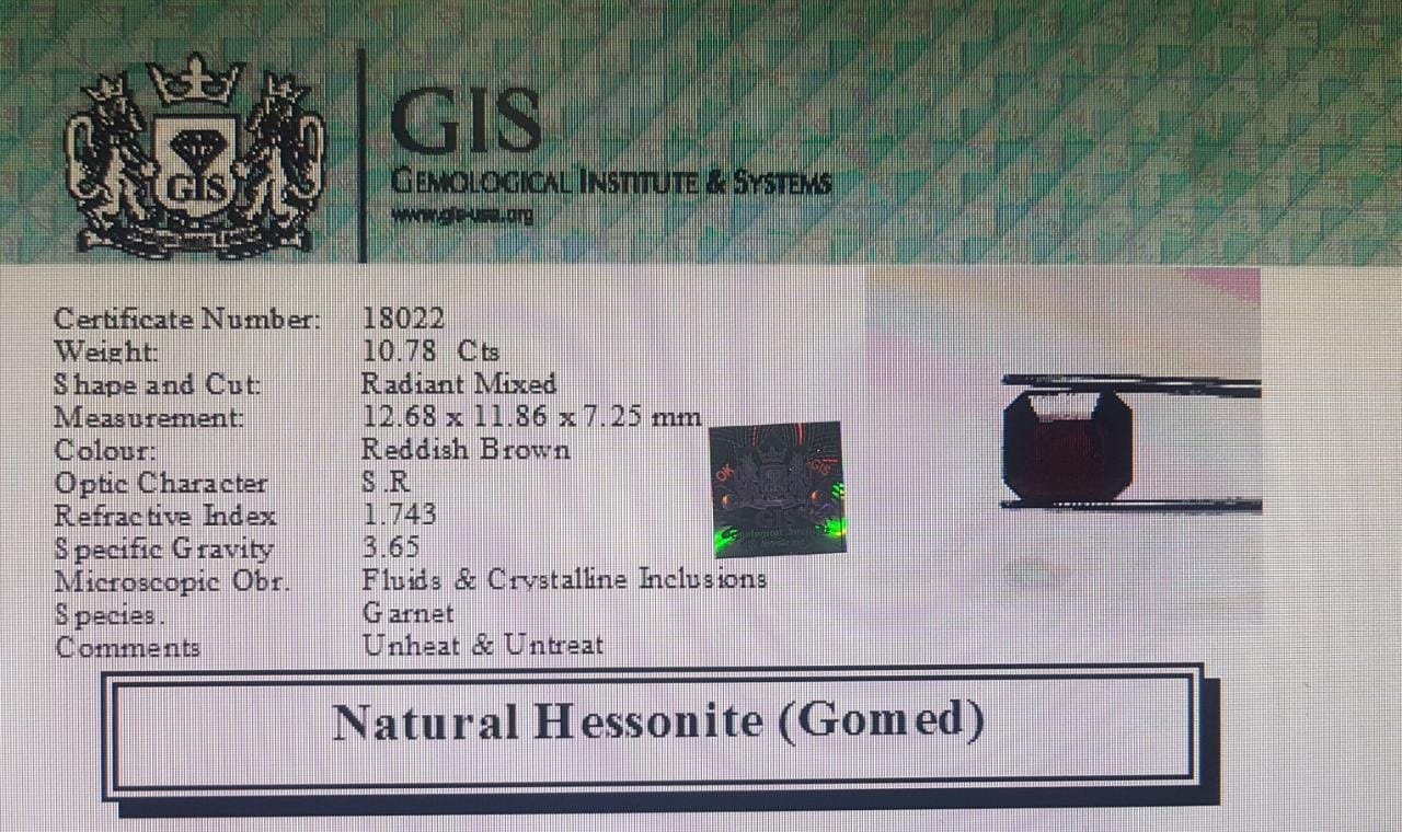 Hessonite (Gomed) 10.78 Ct.