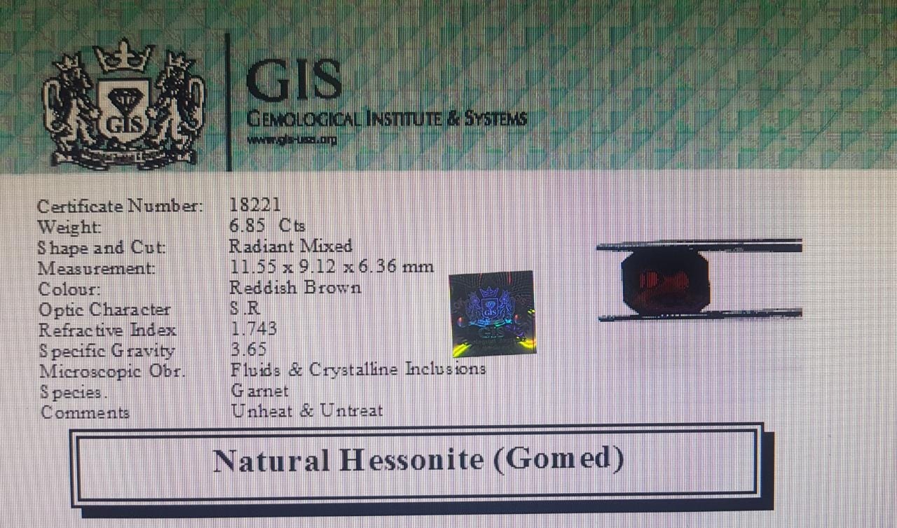 Hessonite (Gomed) 6.85 Ct.