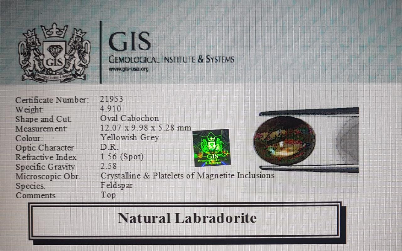 Labradorite 4.91 Ct. 5 LAB50 4 Labradorite 4.91 Ct.