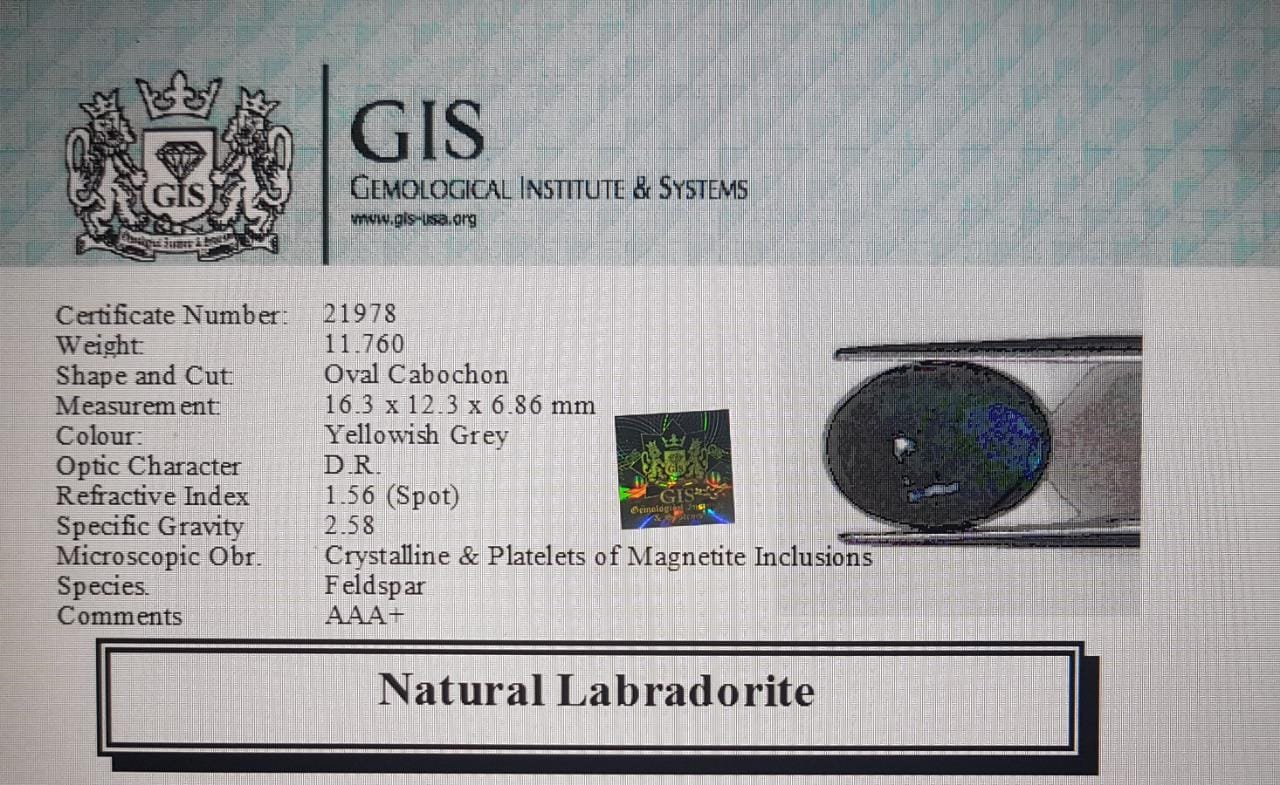 LAB75 4 Labradorite 11.76 Ct.