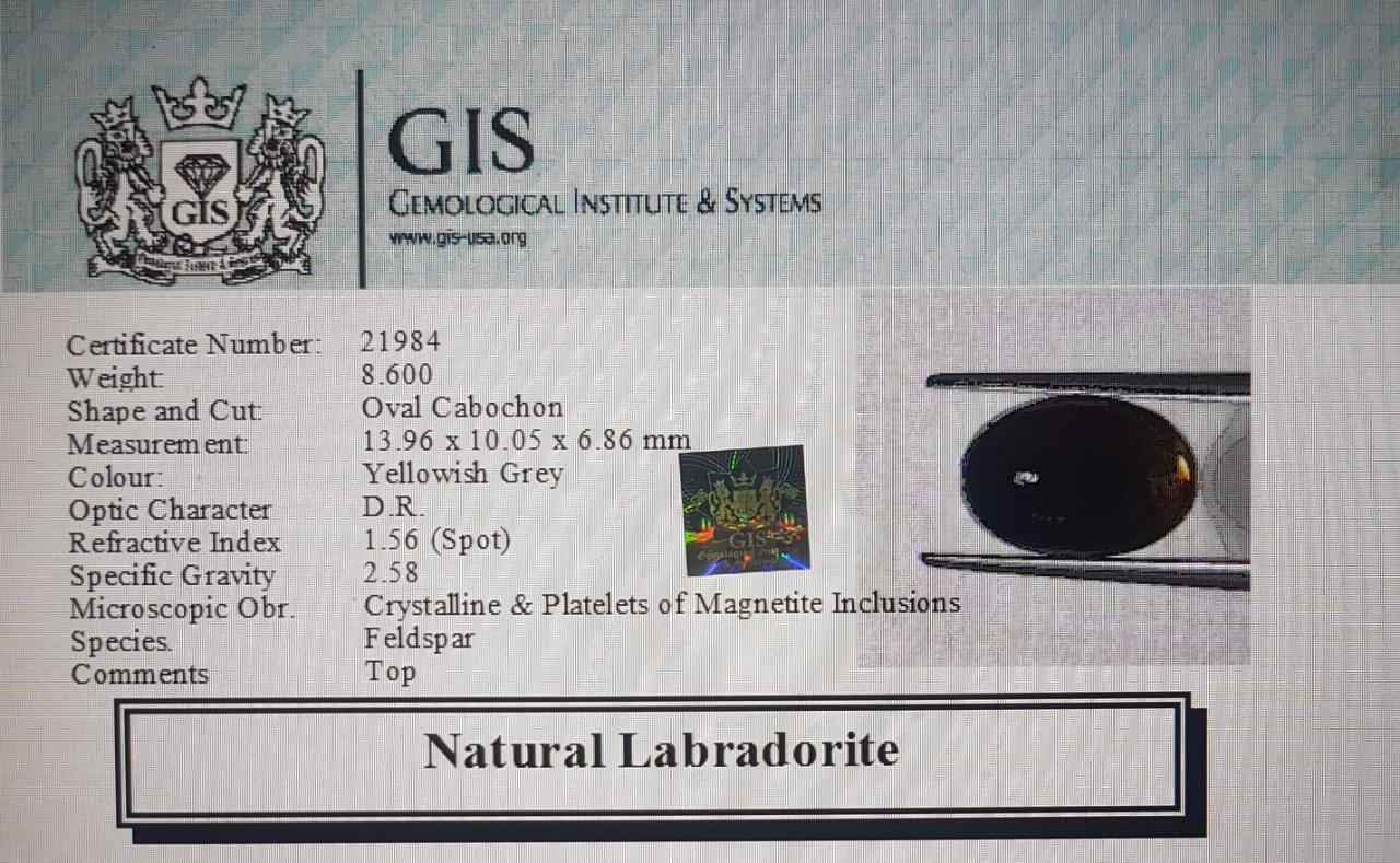 LAB81 4 Labradorite 8.6 Ct.