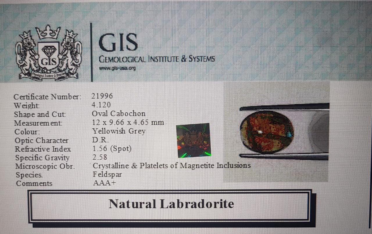 LAB93 4 Labradorite 4.12 Ct.