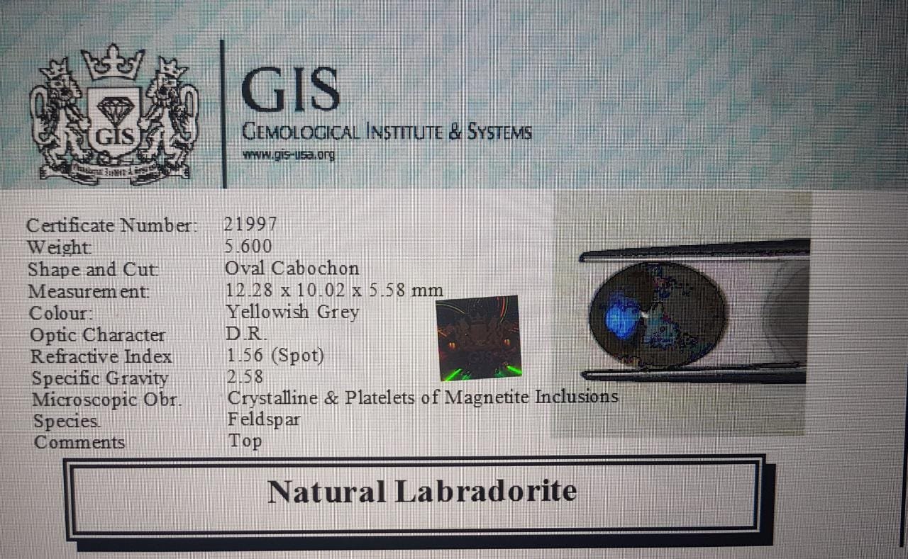 LAB94 4 Labradorite 5.6 Ct.