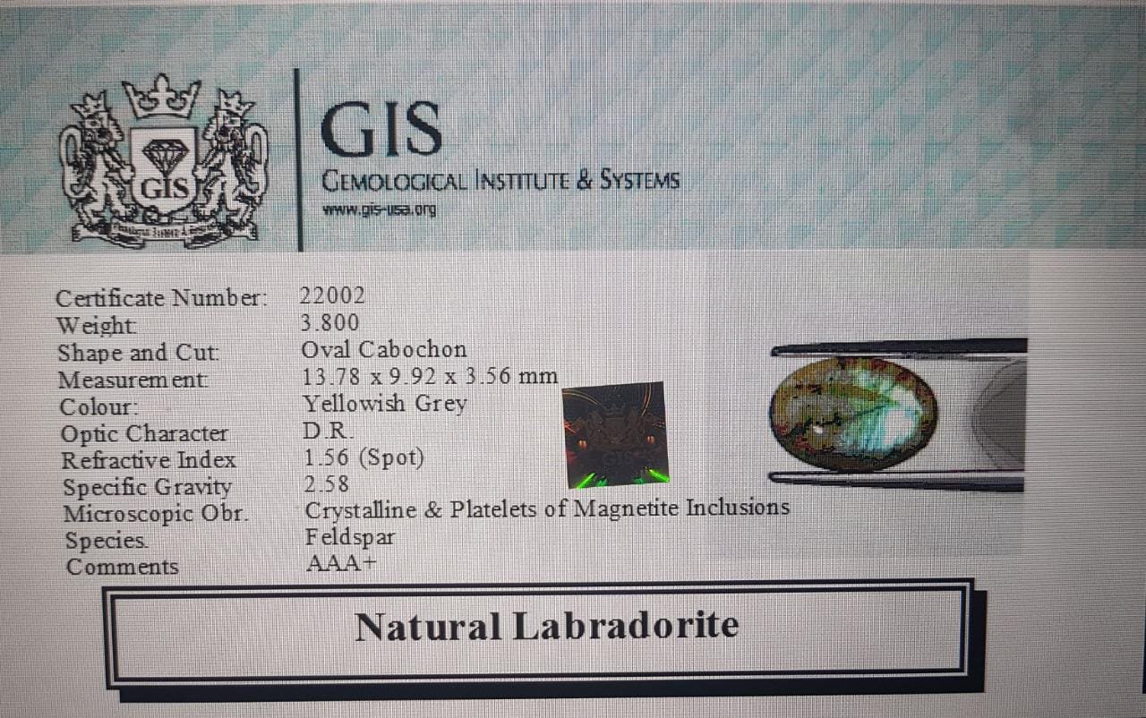 LAB99 4 Labradorite 3.8 Ct.