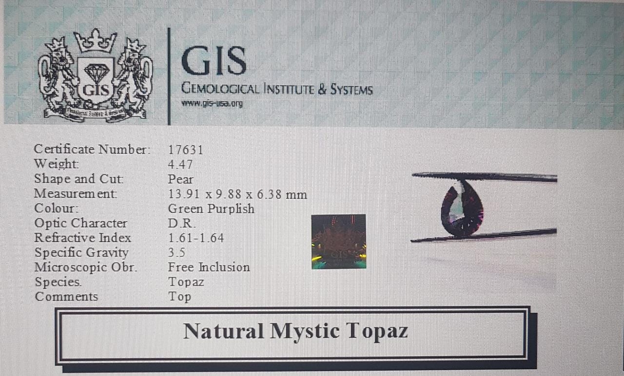 Mystic Topaz 4.47 Ct.