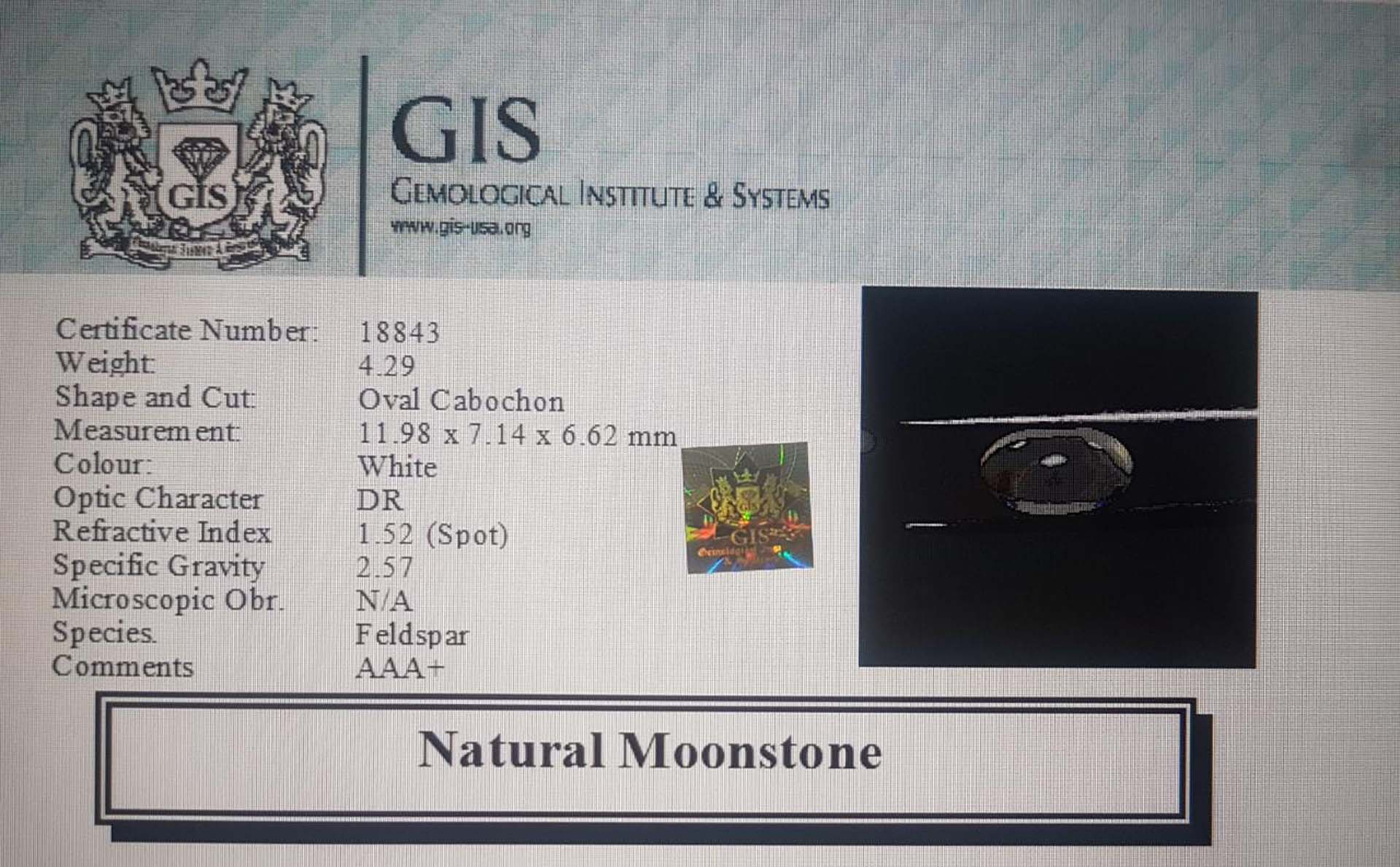 Moonstone 4.29 Ct.