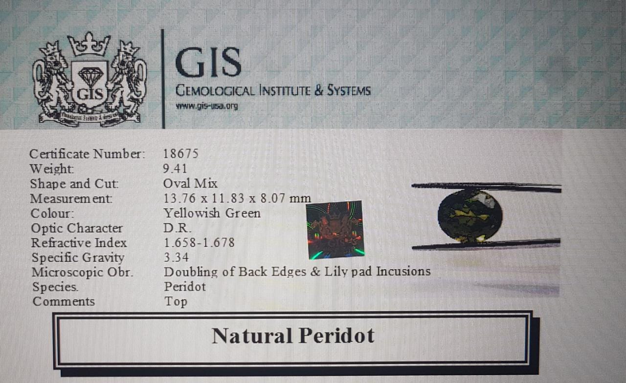 NPD112 4 Peridot 9.41 Ct.