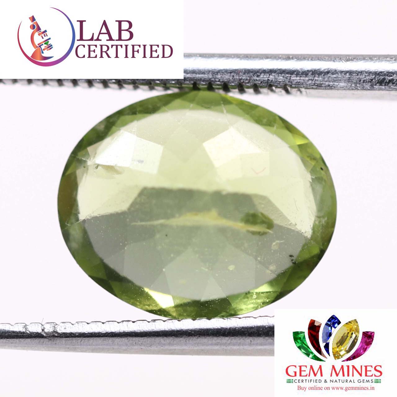 NPD115 2 Peridot 4.37 Ct.