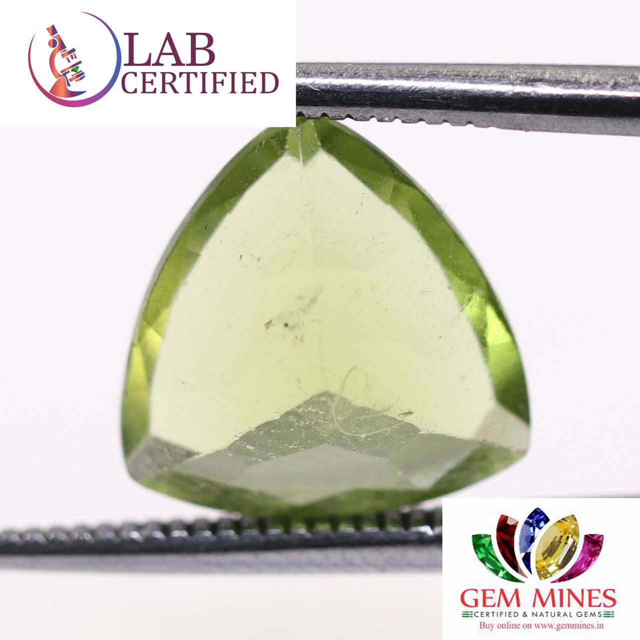 NPD116 2 Peridot 4.16 Ct.