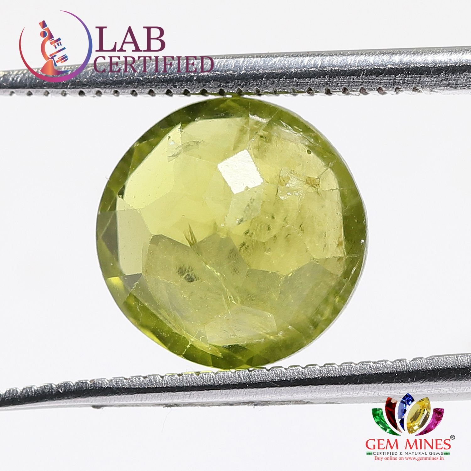 NPD58 2 Natural Peridot 4.4 Ct.