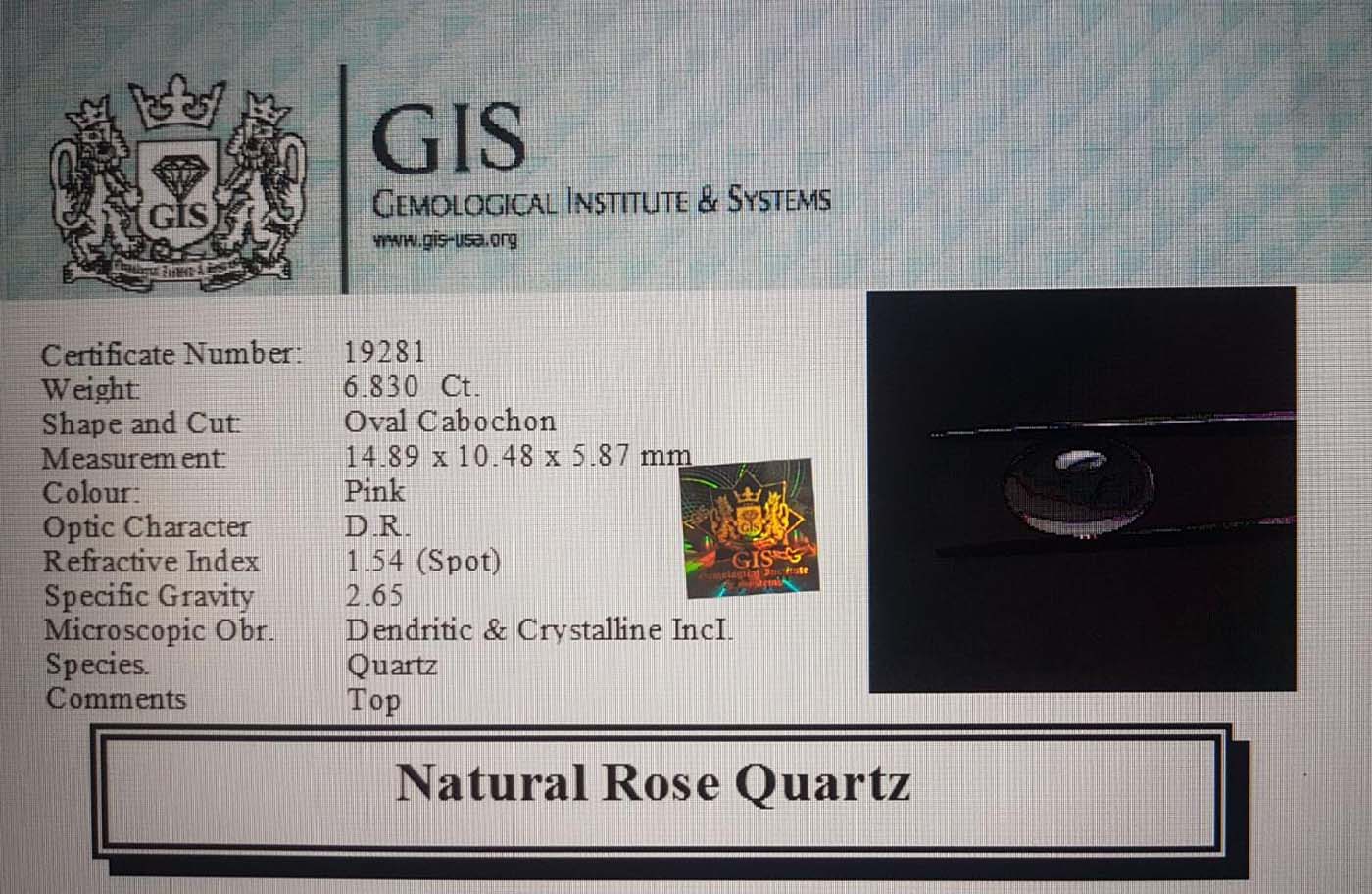 Rose Quartz 6.83 Ct.