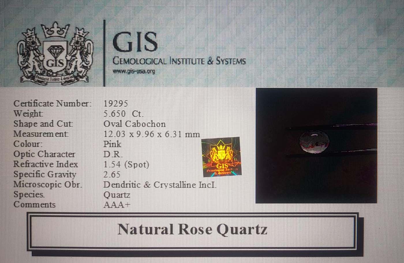 Rose Quartz 5.65 Ct.