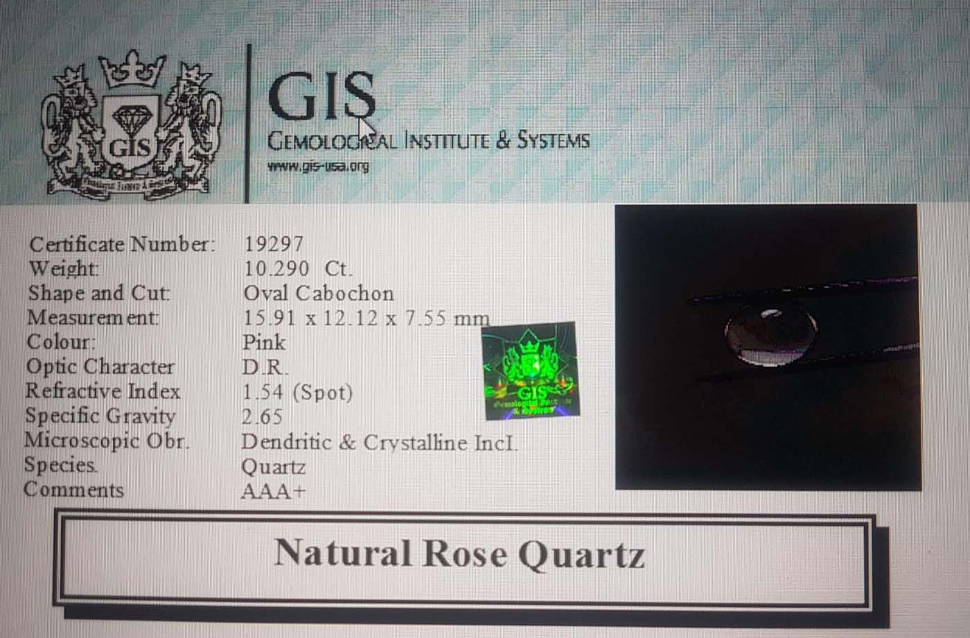Rose Quartz 10.29 Ct.
