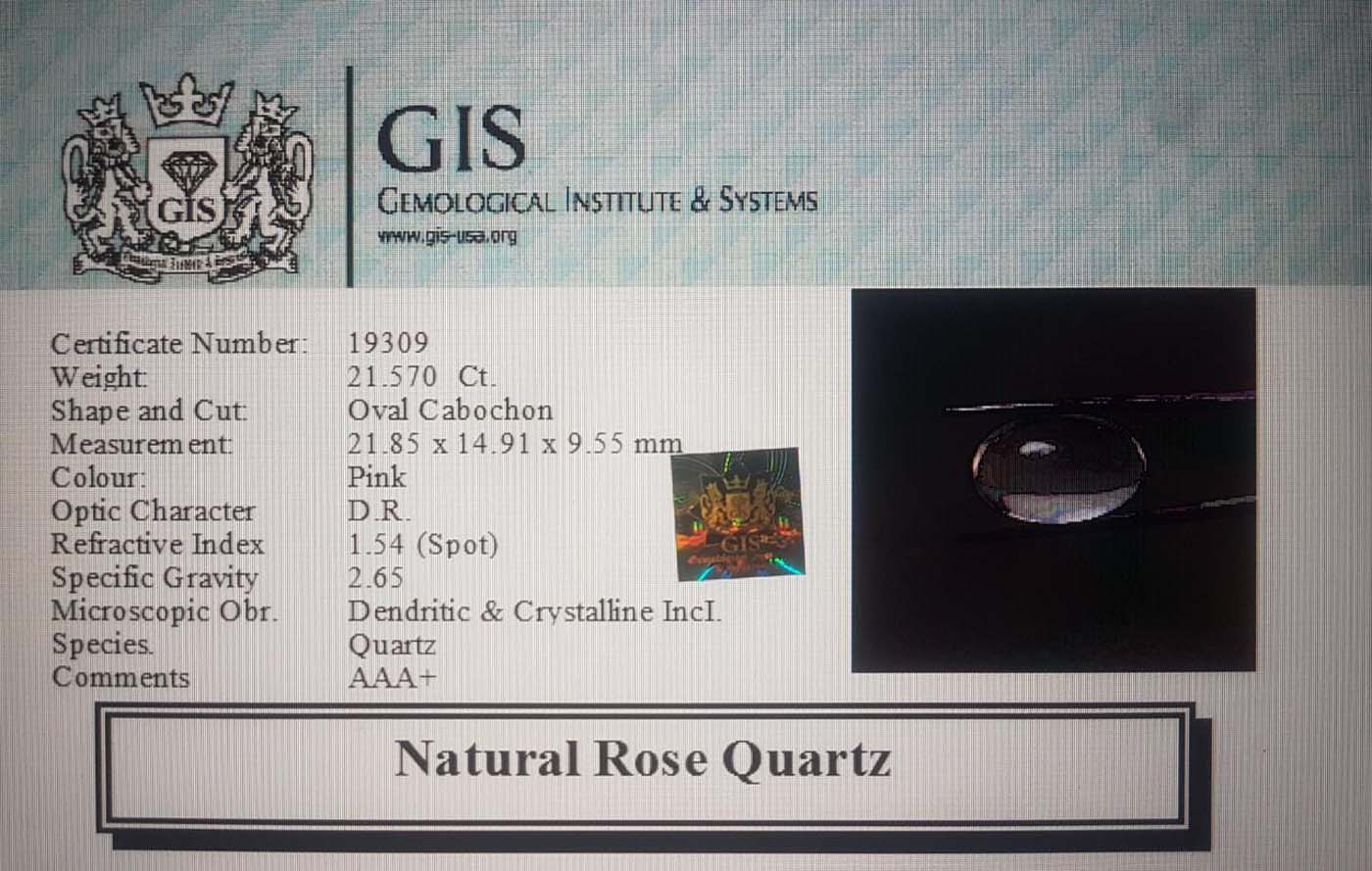 Rose Quartz 21.57 Ct.