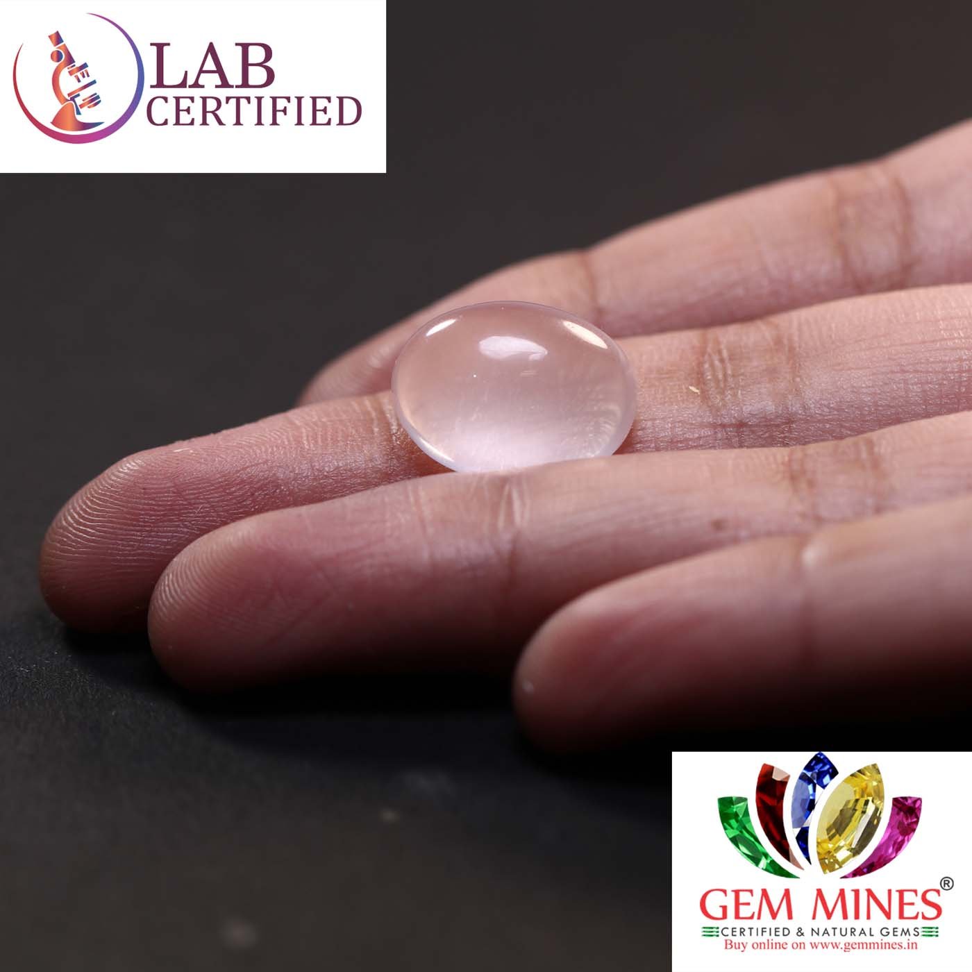 NRQ137 3 Rose Quartz 8.93 Ct.