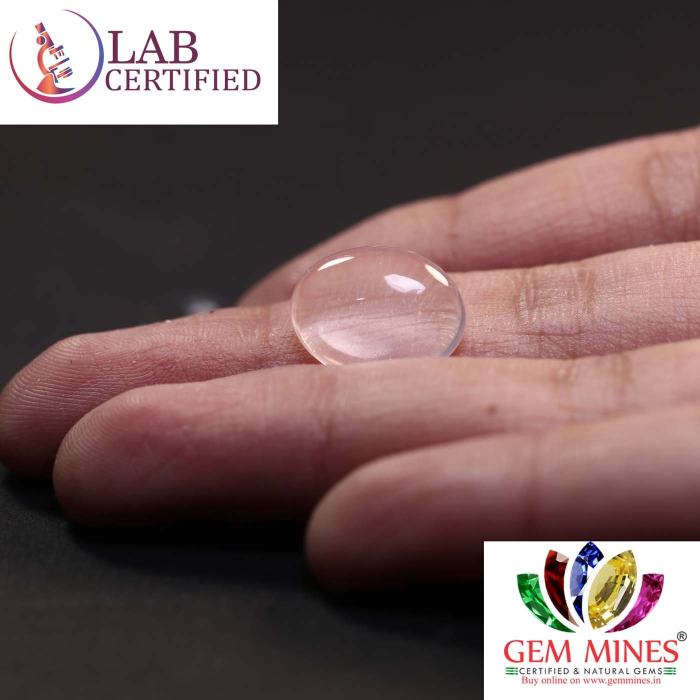 NRQ142 3 Rose Quartz 5.53 Ct.