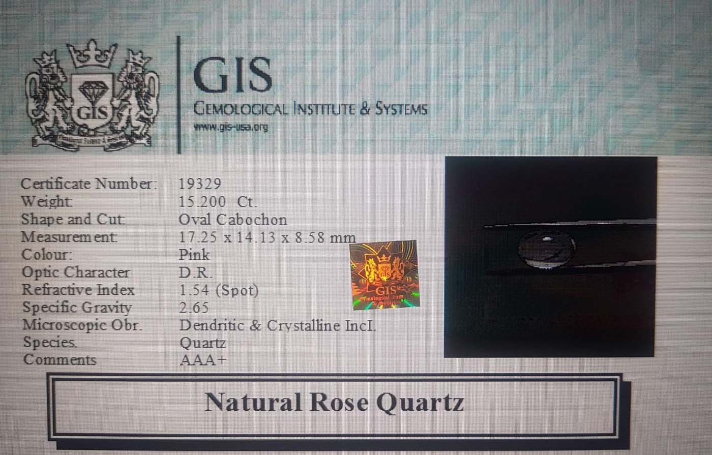 Rose Quartz 15.2 Ct.
